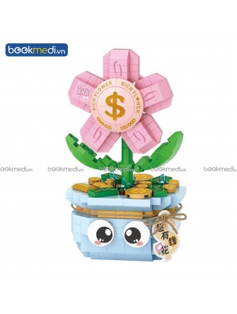 Đồ Chơi Lắp Ráp Mô Hình Chậu Hoa Rich Flower Hãng Loz